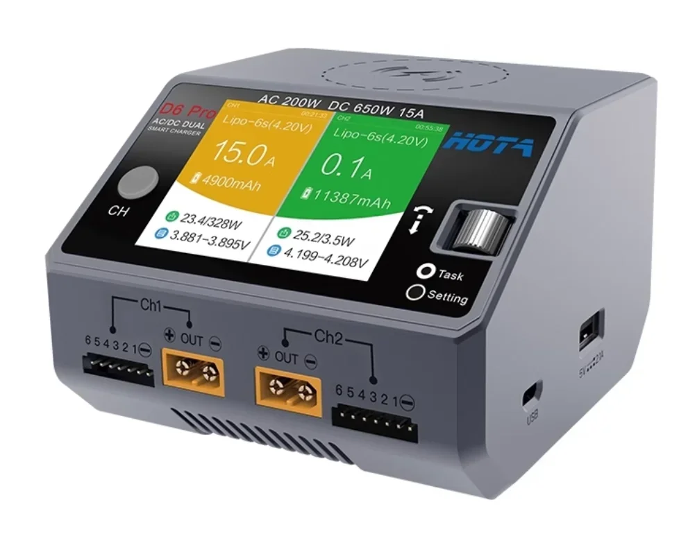 HOTA D6 Pro AC/DC Dual Channel - Hota D6 Pro Dual Lipo Charger ulasan dan harga