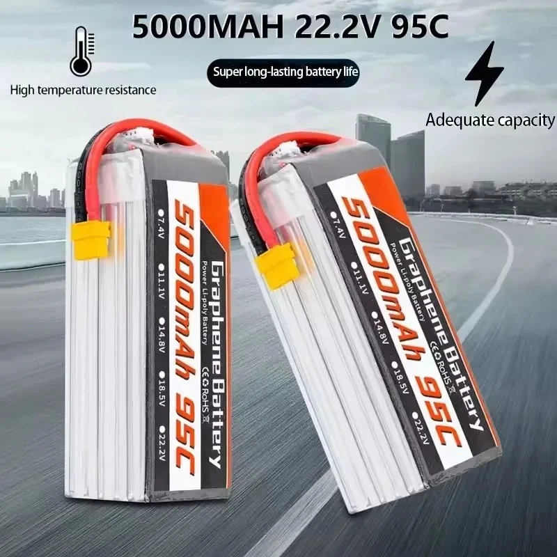 95C 22.2V 6S 5000mAh Lipo Batt - 6S Lipo Battery 22.2V 5000Mah ulasan dan harga